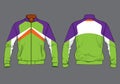 Track jacket varsity template design mockup vector Royalty Free Stock Photo