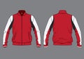 Track jacket varsity template design mockup vector Royalty Free Stock Photo