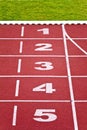 Track lanes, numbers Royalty Free Stock Photo