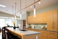 track lighting in a contemporary kitchen Royalty Free Stock Photo