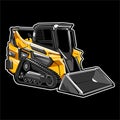 Track Loader Construction Gear Equipment Vector Royalty Free Stock Photo