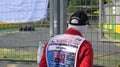 Track Marshal following the course from a corner point at Albert Park urban circuit, Melbourne Royalty Free Stock Photo