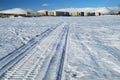 Track of snowmobile