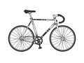 Track sport bicycle sketch engraving vector