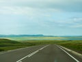 Track on the steppes of Khakassia