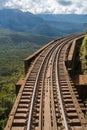 Track to Morretes Parana Brazil Royalty Free Stock Photo