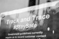 Track and trace #StaySafe poster Royalty Free Stock Photo