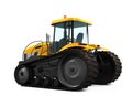 Track Tractor Isolated Royalty Free Stock Photo