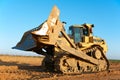 Track-type bulldozer loader