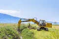 Track-type loader excavator machine Royalty Free Stock Photo