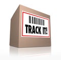Track It Words Package Tracking Shipment Logistics Royalty Free Stock Photo
