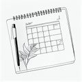 Track Your Expenses with this Clean and Simple Budget Planning Calendar