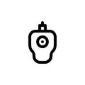 trackball vector icon. computer component icon outline style. perfect use for logo, presentation, website, and more. simple modern