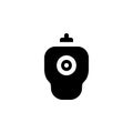 trackball vector icon. computer component icon solid style. perfect use for logo, presentation, website, and more. simple modern