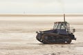 Tracked lifeboat launching tractor, Lytham