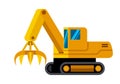 Tracked material handler minimalistic icon