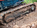 Tracked vehicle working in farm Royalty Free Stock Photo