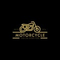 Tracker Motorcycle Logo, art line, and vintage mode