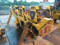 Trackframe Bulldozer D375A-6 Komatsu Royalty Free Stock Photo