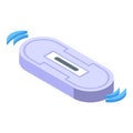 Tracking gps microchip icon isometric vector. Id animal tech Royalty Free Stock Photo