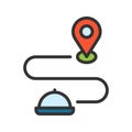 Tracking icon vector image.