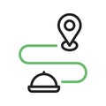 Tracking icon vector image.