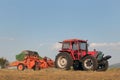 Trackror baler machine Royalty Free Stock Photo