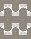 Tracks of bent and curved lines seamless pattern
