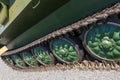 Tracks of the modern armored fighting vehicle Royalty Free Stock Photo