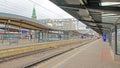 Platforms of Luxembourg city  train station Royalty Free Stock Photo