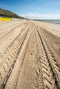 Tracks in the sand Royalty Free Stock Photo