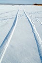 Tracks in snow