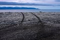 Tracks to the Ocean Royalty Free Stock Photo