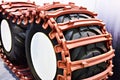 Tracks for tractor wheels Royalty Free Stock Photo