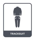 tracksuit icon in trendy design style. tracksuit icon isolated on white background. tracksuit vector icon simple and modern flat