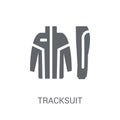 tracksuit icon. Trendy tracksuit logo concept on white background from Clothes collection
