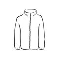 Tracksuit vector sport fashion garment man, tracksuit, vector sketch illustration