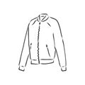 Tracksuit vector sport fashion garment man, tracksuit, vector sketch illustration