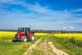 Tracktor in field