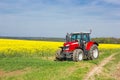 Tracktor in field