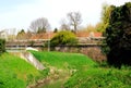 Tract of ancient walls sixteenth in Padua in Veneto (Italy)