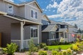 Tract Homes in North American New Subdivision Royalty Free Stock Photo