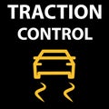 Traction Control System button. Automobile DTC code tester error. Icon vector illustration EPS 10. Royalty Free Stock Photo