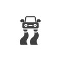 Traction control system vector icon