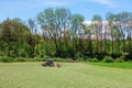 Tractor at agricultural field