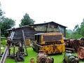 Abandoned equipment at the Pilok Mine Kanchanaburi  Thailand Royalty Free Stock Photo