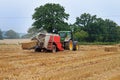 Tractor and Baling Machine Royalty Free Stock Photo