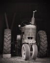 Tractor in a Barn