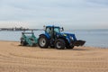 Tractor Beach Combing Royalty Free Stock Photo