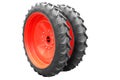 Tractor big wheel isolated Royalty Free Stock Photo